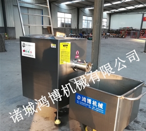 诸城130型绞肉机和小料车